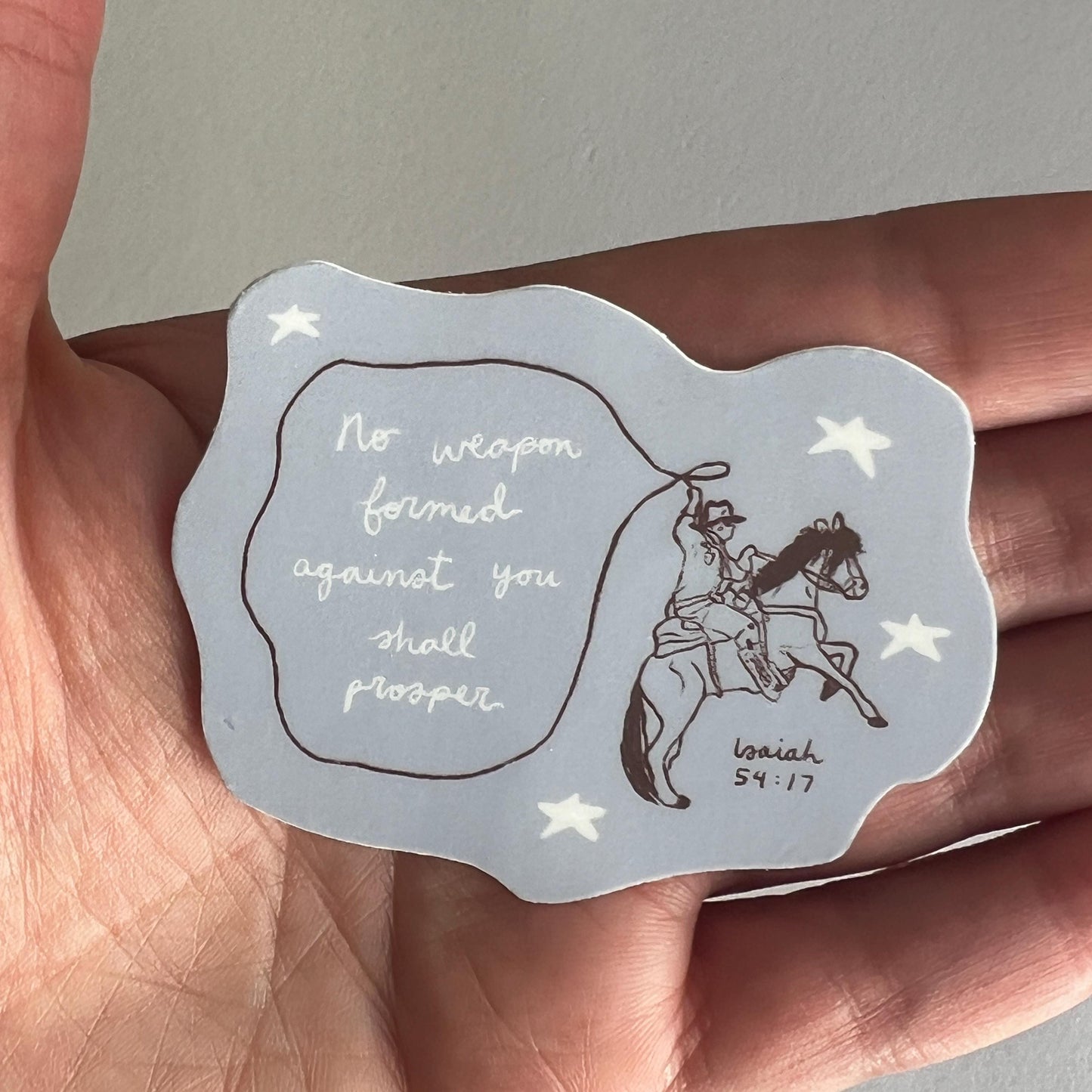 No weapon formed against me shall prosper sticker