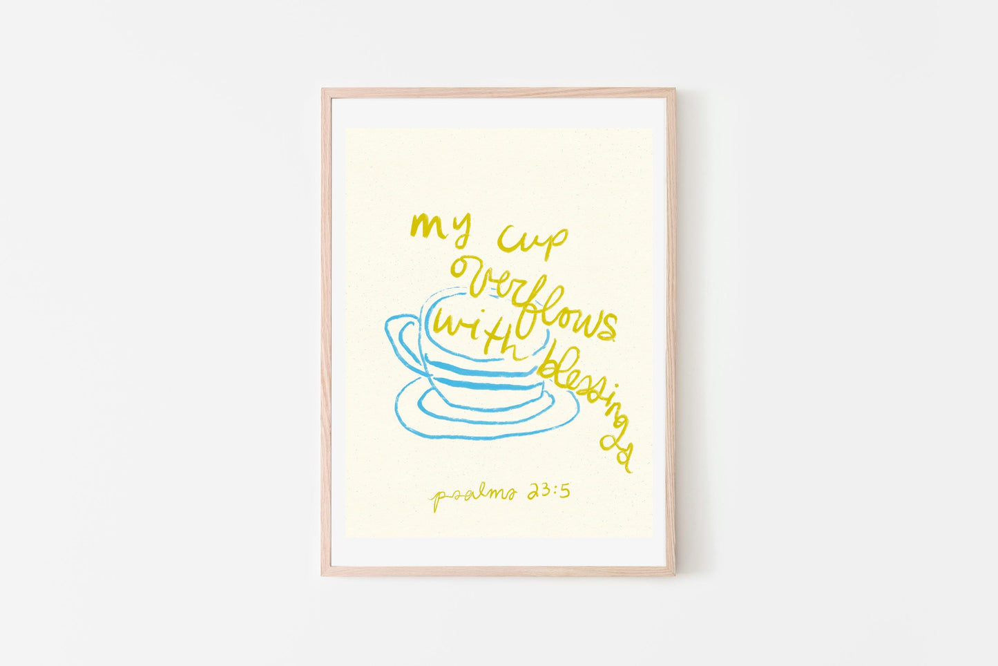My cup OVERFLOWS with blessings